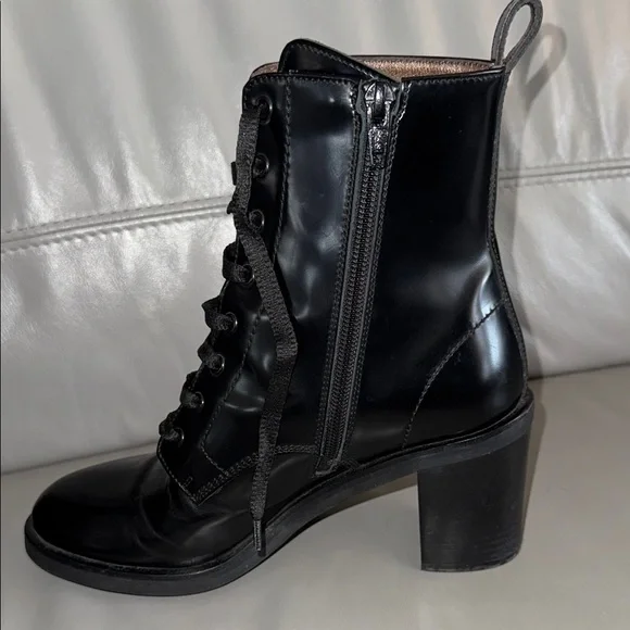 AGL Black Leather Women’s Boots 37 - Picture 6 of 7